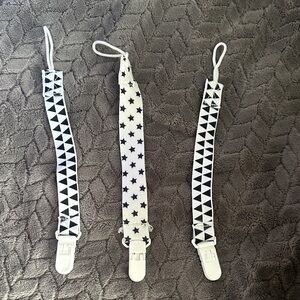 Star and Triangle Pacifier Clips